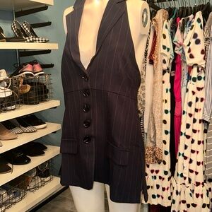 Anthropology backless navy vest